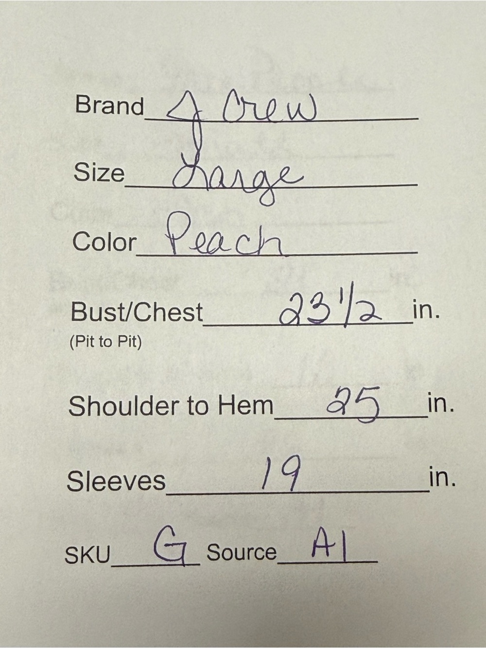 J.Crew Peach Stretch Linen Polo Top Large Relaxed Coastal Preppy Chic - Picture 10 of 10